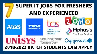 Atos Hiring 2022 | Zoho Hiring 2022 | TCS NQT Hiring 2022 | IBM Hiring 2022 | Mphasis Hiring 2022