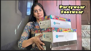 Partywear footwear collection for upcoming wedding season|Mochi|Metro|Cartlon London|Amazon haul.