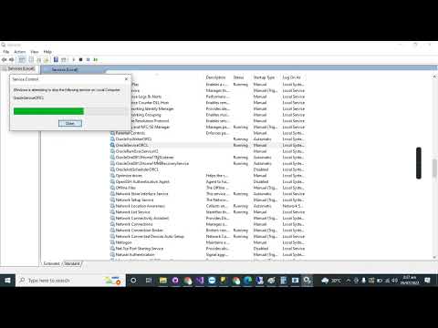 Stop oracle Service from background
