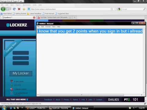 Re: lockerz hack over 200 points first day