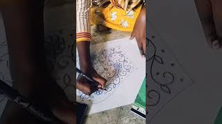 Aari tracing method #aaridesigns#aariembroidery#aariwork#aaritracing#aari#aariblouses