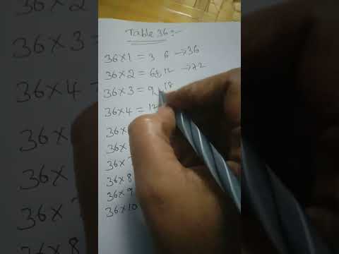 math table 36|| #maths #shortcut #tricks #ytshortsvideo #ytfeed #learn #education #millionviews