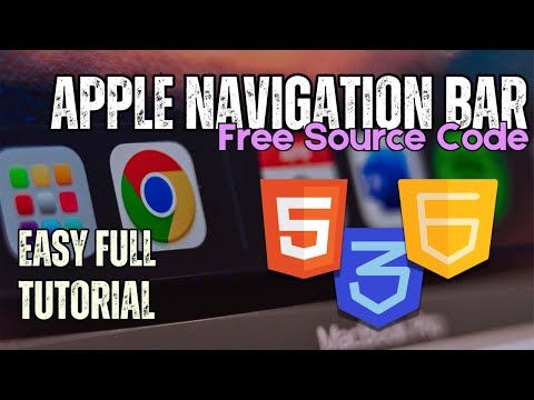 Build an Apple Inspired Navigation Bar | HTML & CSS Tutorial
