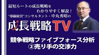 マイケル・ポーターの競争戦略ファイブフォース（５F）分析②売り手の交渉力・供給業者の交渉力【成長戦略TV第53回】