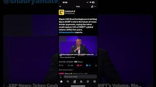 Ripple CEO says #xrp can capture 14% of swifts volume within 5 years #crypto #cryptonews #ripple