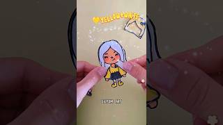 Yellow and White 💛🤍 Choose ONE Outfit and Hairstyle Toca Life Character #shorts #tocaboca #lilyumart