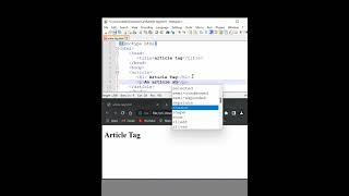HTML  Article tag in HTML | #html