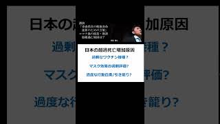 ＜講演＞◆⑫超過死亡原因は？　世界　米国　講演「青森県民の健康寿命延伸のための方策」よりコロナ禍の総括・教訓YouTubeショート #shorts