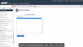 Managing DNS Zones in WHM