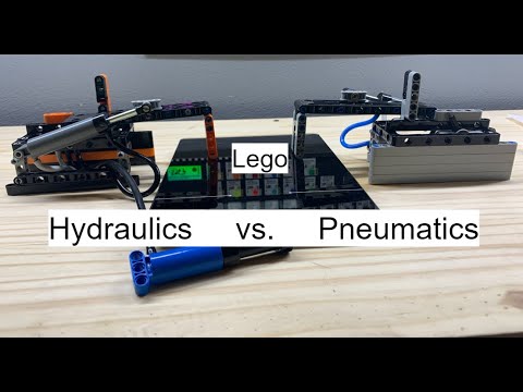 Lego Pneumatics vs. Hydraulics