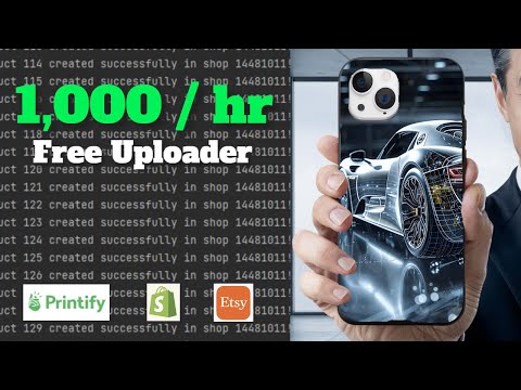 Create 1000 products on Printify in an hour - How to automate Print-on-Demand.