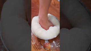 Super high hydration water gel bread!? #breadmaking #bread #homemadebread #shorts