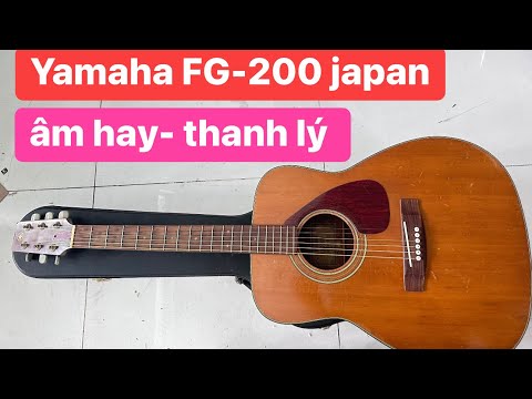 Đàn guitar Yamaha FG-200 Japan âm hay. Giá: 1tr800k, guitar nhật, guitar Yamaha 0936057750