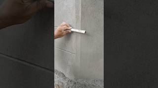 Plaster Grooves #shorts #plastering #platergroovs  #cementplaster