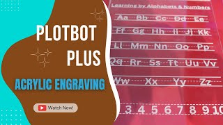 CO2 Laser Engraving Machine | Acrylic Engraving & Cutting | Plotbot Plus | Retech Lasers | #lasercut
