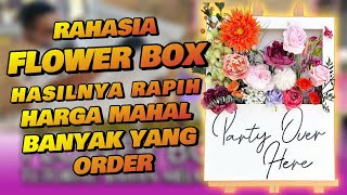 Tutorial Flower Box Bahan PVC BOARD | RAHASIA Bisa Rapih!