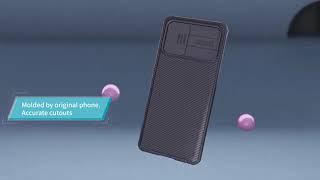 NIllkin 黑鏡 Pro iphone12 鏡頭滑蓋手機殼