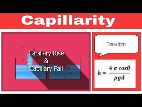 LEC 11 || Capillary Effect || Expression for capillary rise and fall in fluid mechanics..