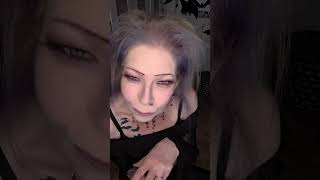 Vampire look from my latest video #Vampire #gothyoutuber #goth #eldergoth #generationx #over50
