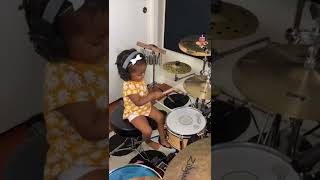 Kid drummer Shia is Dua Lipa’s new drummer! 🥁 #shorts | Wilson World