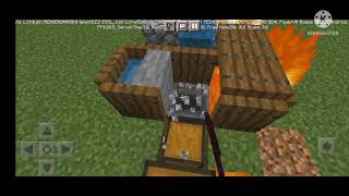 How to make cobblestone generator in Minecraft #minecraft #mcpe #gameplay #cobblestonegenerator