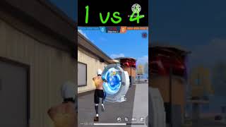 1 vs 4 with usp -2 + WOKUNG #shorts  #youtubeshorts #freefire #nxtclassy #viralvideo