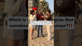 Worst Degree Someone Can Pursue | Funniest Voxpop | Arham Chordia #voxpop
