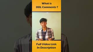 DDl Commands In Sql | தமிழில்   |  in Tamil | #Shorts