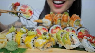 SUSHI ROLL (ASMR EATING SOUNDS) NO TALKING | SAS-ASMR