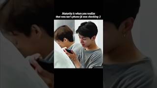 Couple behavior 😌 #taehyung #jungkook #taekook