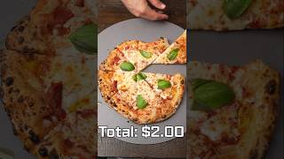 How much does it cost to make a cheese pizza?? #shorts #pizza #cost