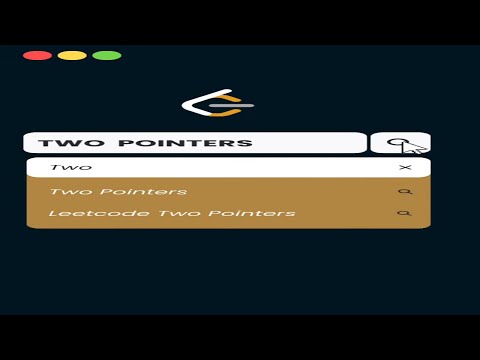Leetcode Two Pointer Approach in O(1) Space😍#leetcode