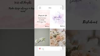 #webinspiration Instagram post using Canva Illustrated by Rishikant