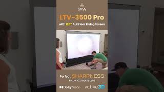 120" AWOL Floor Rising Screen 🌟LTV-3500 Pro 3D Laser TV