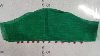 sleeve design with thermocol balls#fashion #blouse #sewing #shortvideo #viral #shorts ##potlibutton