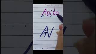 Anita name logo #logo #shorts #logoart