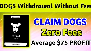 dogs airdrop withdrawal update | how to withdraw dogs token without fees | #dogswithdraw #junaidatta