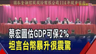 國泰金第三代接班啟動!蔡宏圖長子與蔡宗諺進董事會 蔡宏圖看關稅戰最終會妥協 坦言台幣5月暴升很震驚｜非凡財經新聞｜20250613