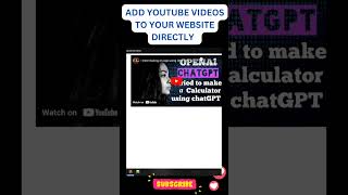 Add Youtube videos to your Website using Iframe tag #coding #shorts #shortvideo #viral #tutorial