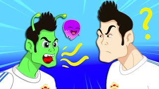 Groovy The Martian transform into CRISTIANO RONALDO to play SOCCER FULL EPISODES Cartoon for kids