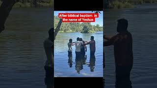 After biblical baptism picture