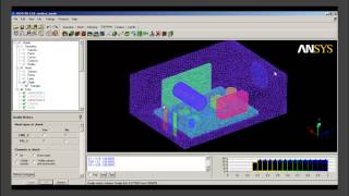 LearnCAx Tutorial - ANSYS ICEMCFD - Un Mesh - Unstructured meshing of electronic cabinet Part 2