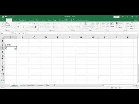 1  Data Entry