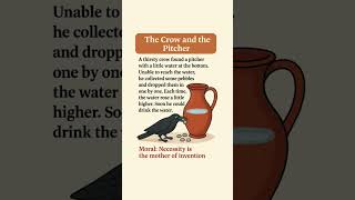 “How a Thirsty Crow Solved the Impossible! 🧠✨” | #CrowStory #MoralStories #ShortStories