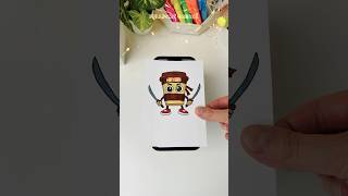 How to Draw Cappuccino Assassino with AR Drawing app #shorts #drawingapp