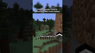 Hidden Secrets In Minecraft April Fools Update??