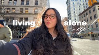 alone in NYC: productive day in my life vlog (☆^ー^☆)