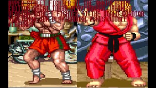 HSF2 Sagat Turbo Playthrough Japanese+SF2 The World Warrior Norwegian Jon Playthrough