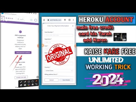 How to add credit card And Get 💳 Unlimited  Free Heroku  Accounts 2024