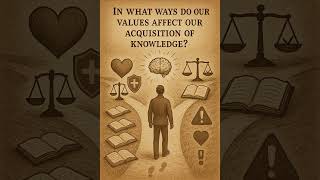 34 - In what ways do our values affect our aquisition of knowledge? TOK Exhibition